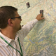 Michel Streiff of Deltalis with one of the Cold War-era military maps